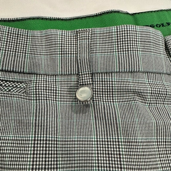 Golfino Men Gray Green Plaid Golf Shorts Ballmarker Size 38 Unisex Size XL EUC - Picture 5 of 13